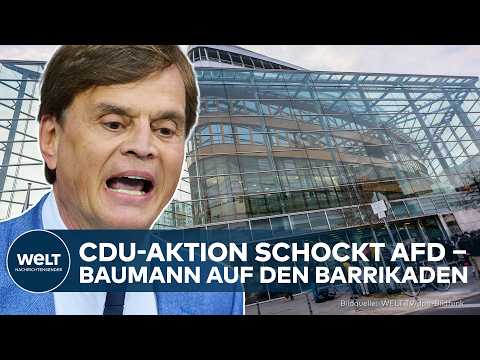 BAUMANN TOBT: Austrittsbriefe an AfD-Abgeordnete ‒ umstrittene CDU-Aktion empört Populisten thumbnail