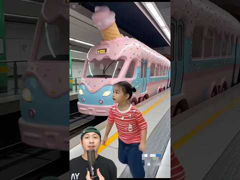 AYO NAIK KERETA API ICE CREAM‼️🤯😱@nishadytfacts #remix #dubbing #trending thumbnail
