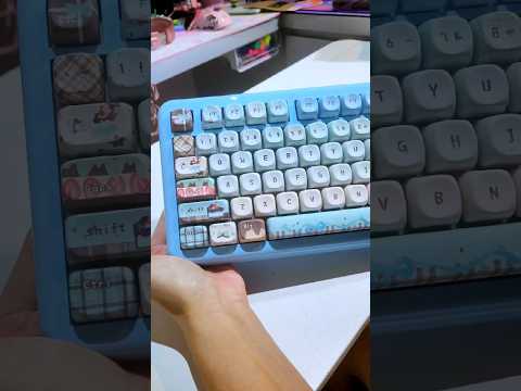 💙 Blue Keyboard With The CUTEST Keycaps 💎 (KiiBoom Phantom 81 Lite) thumbnail