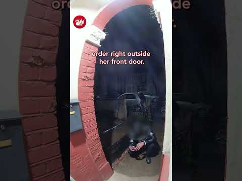 Uber Eats driver caught stomping and kicking customer’s food outside her front door thumbnail