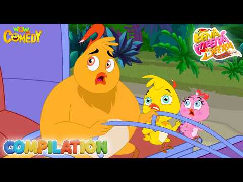Fox vs Chicks Comedy ? 117 | Ding Dong Bel - Eena meena Deeka | Nonstop Funny Chase Cartoon thumbnail