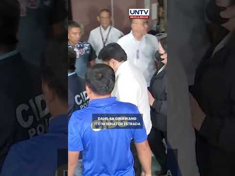 Boluntaryong pagsama ni Sen. Jinggoy sa arresting officers, pinuri ng Palasyo thumbnail