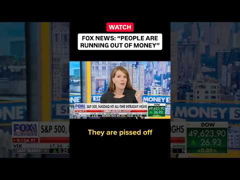 FOX NEWS: “PEOPLE ARE RUNNING OUT OF MONEY” thumbnail