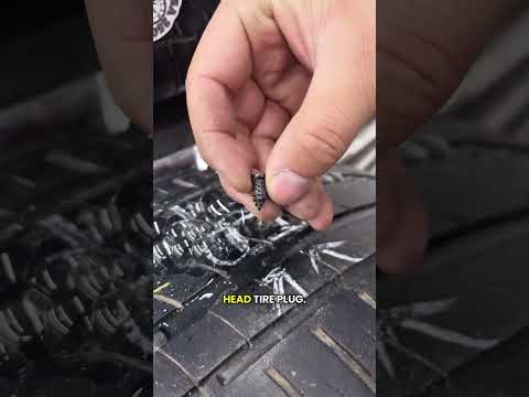 Flat tire? Don't get stranded. These self- sealing rubber nails plug punctures 🚗 🛞 #TireRepair #fyp thumbnail