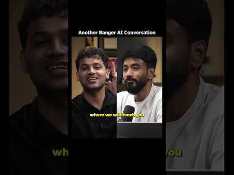 Another Banger AI Conversation Drops Tomorrow 9:09PM | Raj Shamani #Shorts #podcast thumbnail