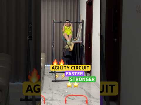 AGILITY CIRCUIT 🌟LIKE NINJAS 🥷 FASTER ⚡️ STRONGER #shorts #speedandagility #ninja thumbnail