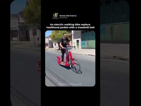 Electric Walking Bike With Treadmill Belt ?‍♂️⚡ thumbnail