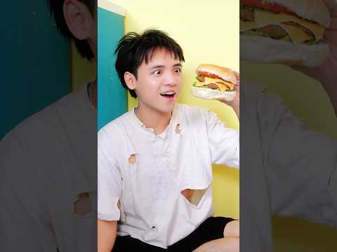 Poor in wealth, but rich in love! 🥰 🍔 💸 #taihoa #viral #shorts thumbnail