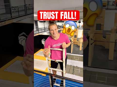 20 FOOT LADDER TRUST FALL! 😱 thumbnail