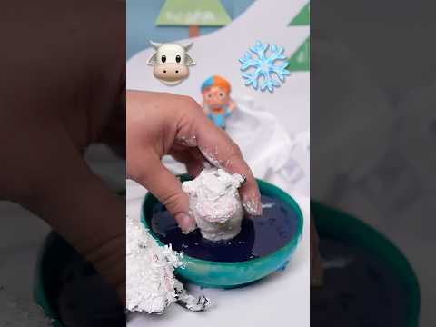 Mooooo🐮! Blippi Cleans Snow off his Sled and Farm Animal FRIENDS! #shorts thumbnail