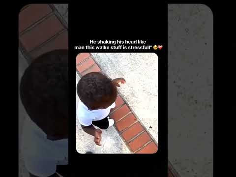 He shaking his head like " man this walkn stuff is stressfull" 🥹❤️‍🩹 thumbnail