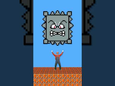 Mario Dodged EVERY Thwomp… Until THIS Happened 😱🍄💥 #mario #supermario #animation thumbnail