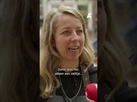 Stel woont al maanden in tent op de Kloveniersburgwal thumbnail