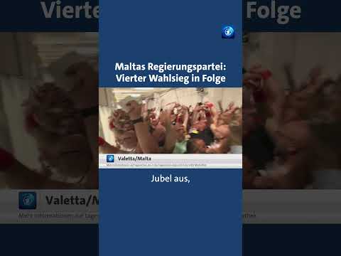 Maltas Regierungspartei holt vierten Wahlsieg in Folge #tagesschau  #nachrichten  #malta  #wahl thumbnail