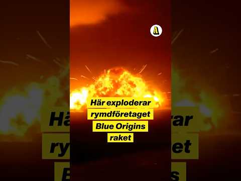 Här exploderar Jeff Bezos rymdraket thumbnail