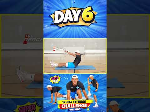 Day 6 ?You’re getting stronger every day — keep it up!#fitnesschallenge #kidsfitness #fitnessforkids thumbnail