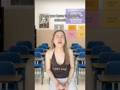 When you have to poop in school #pov #relatable #comedy #funny thumbnail