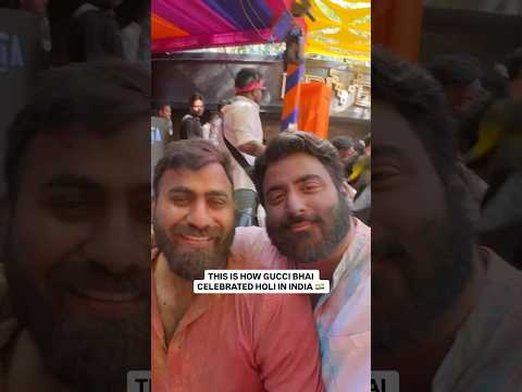 Gucci Bhai Ki Holi 2026 #shorts #viral #holi #india #delhi thumbnail
