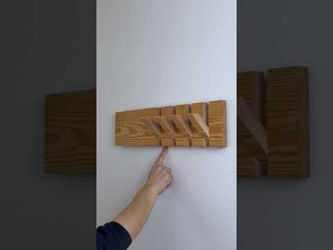 Seamless Grain Coat Rack #shorts #woodworking #diy thumbnail