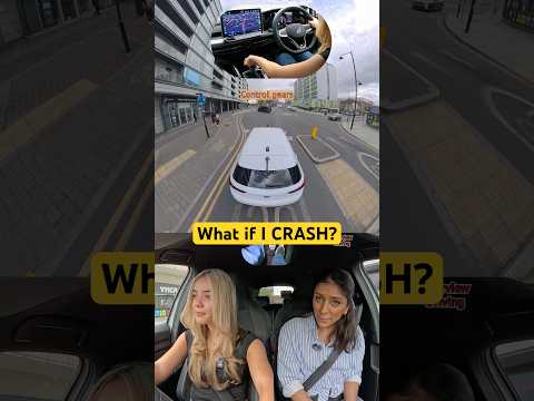 Don’t worry I have DUAL CONTROLS #driving #car #crash #learner #driver #funny #london thumbnail