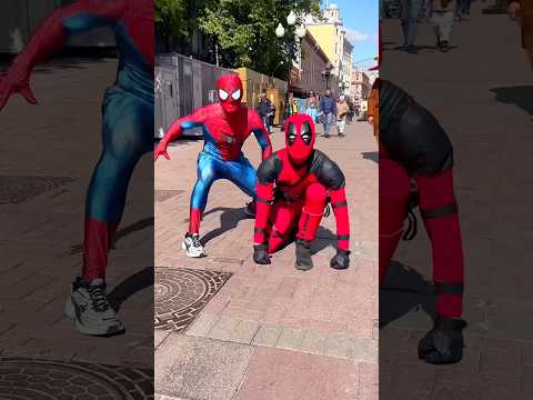 Spiderman vs Deadpool😳 #spiderman thumbnail