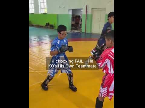 Kickboxing FAIL… He KO’s His Own Teammate thumbnail
