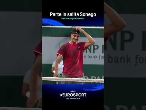 Inizia in salita la partita di Sonego contro l’americano Paul ❌ thumbnail