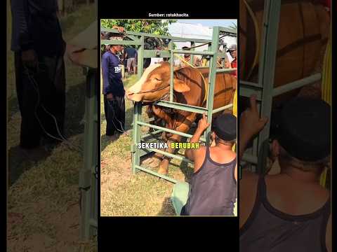 Suasana kurban mendadak hening saat sapi ini menteskan air mata thumbnail
