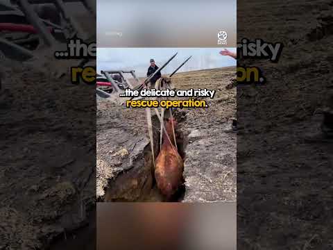 Locals unite to save pregnant horse from a deep ditch 👏🏼🤩 thumbnail