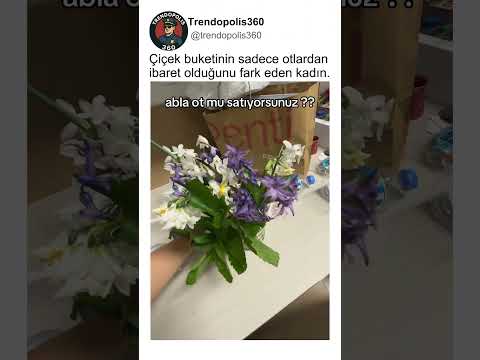 Çiçek Buketinin Otlardan İbaret Olduğunu Fark Eden Kadının Tepkisi?? thumbnail