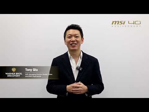 A Special Message from Warner Bros. Discovery SVP, Managing Director Tony Qiu | MSI 40th Anniversary thumbnail