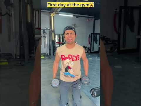 First day at the gym?️‍♂️? #comedy #funny #funnyvideo #comedyvideo #funnyshorts #youtubeshorts thumbnail