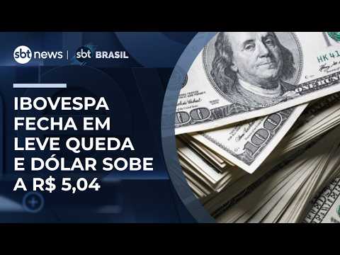 Ibovespa fecha em queda de 0,73% e dólar sobe para R$ 5,04 | #SBTBrasil thumbnail