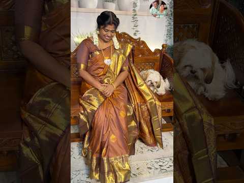 Kalyana ponney kattalam pola indha saree ya avlo azhaga irukku 😍 #saree #love #shorts thumbnail