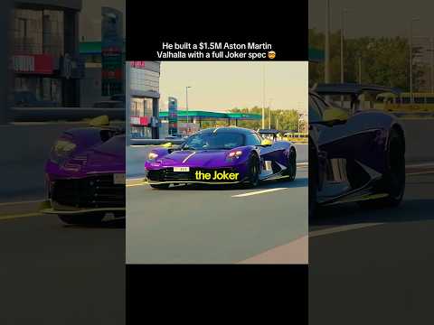 HE MADE A $1.5M JOKER SPEC ASTON MARTIN VALHALLA🤯💜💚 thumbnail