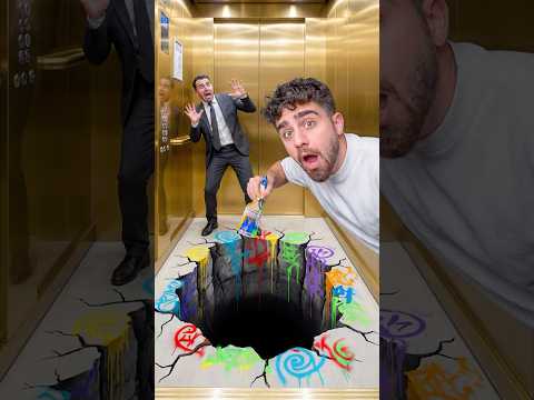 شو رح تعمل الناس لو رسمت حفرة بالمصعد؟ thumbnail