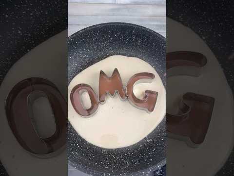 ❤️How to make a OMG pancake for your sweetheart at home❤️❤️  #pancake #crepe #omg thumbnail