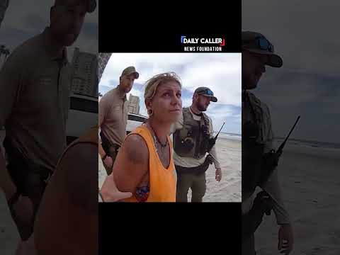 Woman Crashes Into The Ocean After Hitting Beach Toll Booth thumbnail