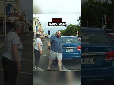 Karen Gets Instant Karma For Illegally Driving #shorts thumbnail