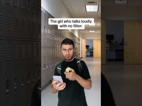 The girl with no filter at school 😭 thumbnail