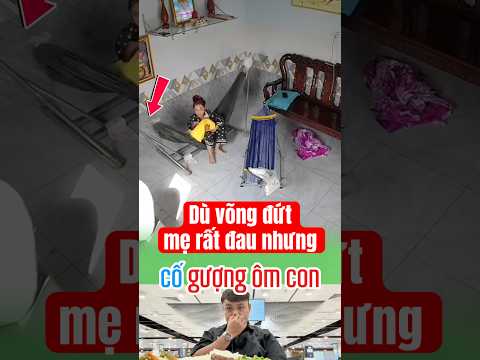Mẹ cố ôm bảo vệ con dù rất đau vết thương chưa lành #camdong #yeuthuong #hanhphuc thumbnail