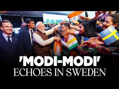 Indian diaspora gives PM Modi a warm and energetic Sweden welcome thumbnail