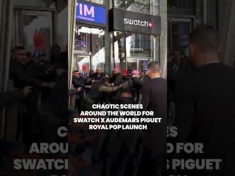 Scuffles, snaking queues and shutdowns for new Audemars Piguet x Swatch watch thumbnail