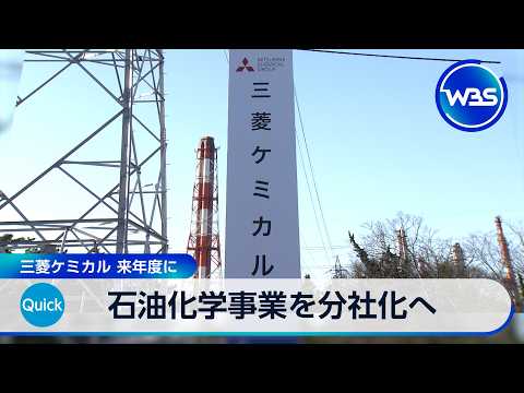石油化学事業を分社化へ 三菱ケミカル 2027年度に【WBS】 thumbnail