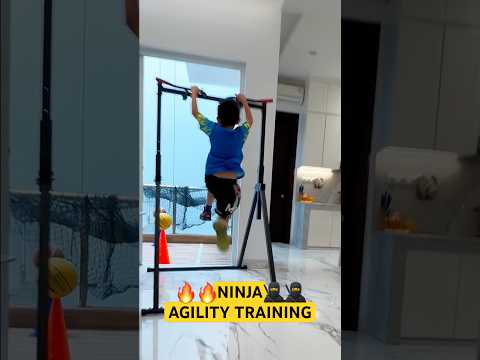 NINJA AGILITY CIRCUIT 🥷 GOTTA RUN FAST 🌟 NEXT LEVEL #shorts #speedandagility #ninjago thumbnail