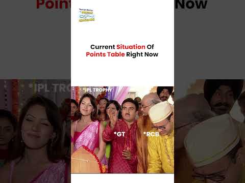 Current Situation Of Points Table Right Now !  #tmkoc #funny #comedy #taarakmehta #jethalal #daya thumbnail