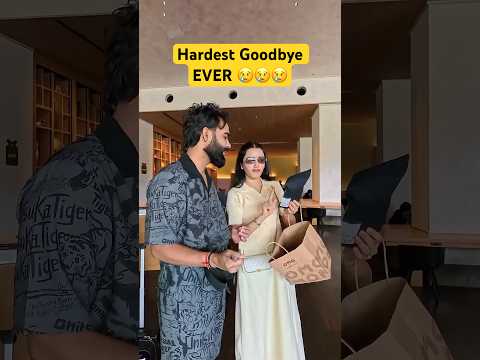 Hardest Goodbye Ever 🥹 #neetubisht #lakhneet #youtubeshorts #minivlog #trending thumbnail