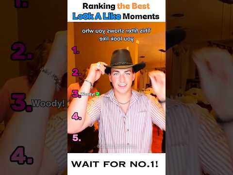 Ranking The Best celebrity look-alike filter moments ? #shorts #ranking  #trending #fyp #viral thumbnail