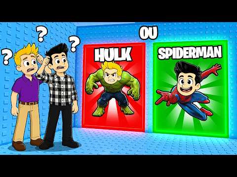 ON DOIT SE TRANSFORMER EN BON SUPER-HÉROS POUR SURVIVRE DANS ROBLOX (On a réussi ?) thumbnail