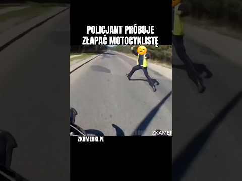 O krok od tragedii.. brawura policjanta #shorts #foryou #motorcycle #police #trending #viral #duet thumbnail